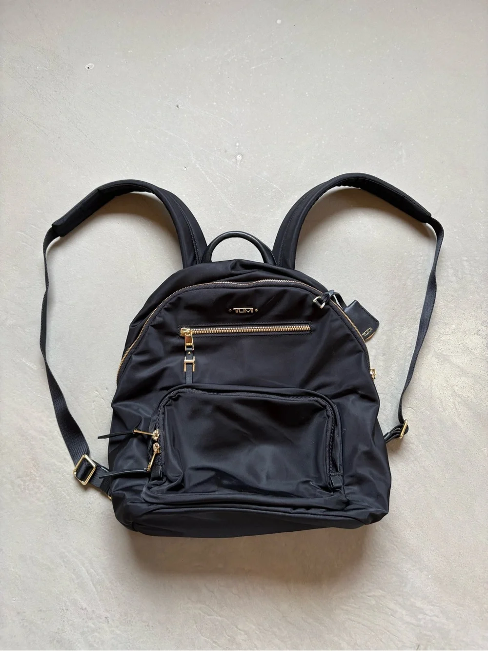 Tumi Black Nylon Medium Travel Backpack